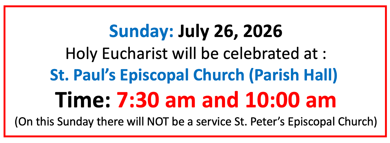 Sunday Service at St.Paul